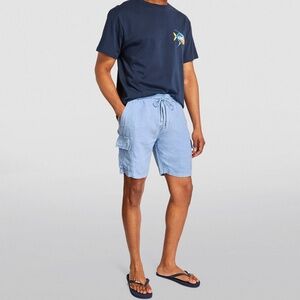 $280.00 Vilebrequin drawstring linen cargo shorts S